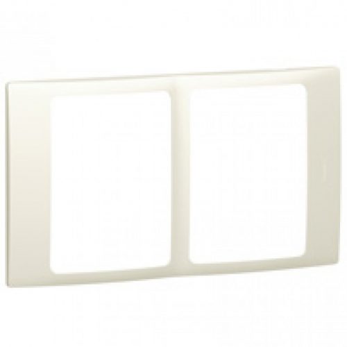 Legrand Plate Mallia 2 x 1 Gang Pearl 281951