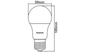 Lampu LED Panasonic 7W spec