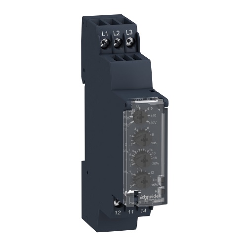 Modular 1-phase voltage control relay 5 A 9…15 V Schneider