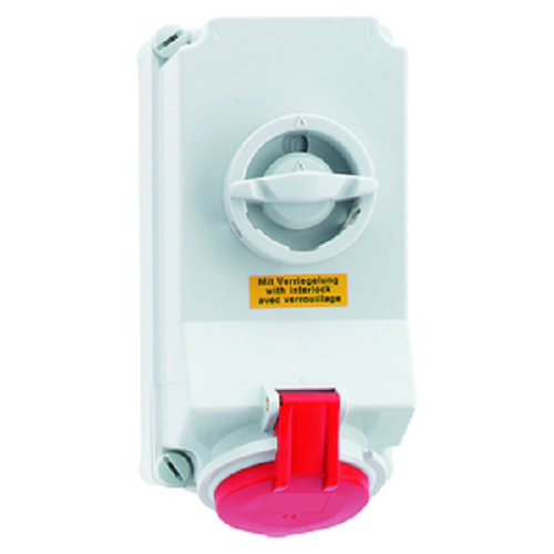 Industrial Wall Mounted Socket Bals 32A IP44